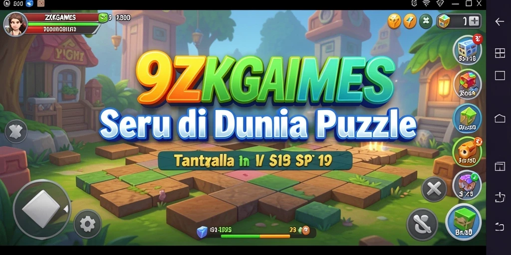 Screenshot gameplay 9ZKGAMES menunjukkan tantangan menarik yang harus diselesaikan.