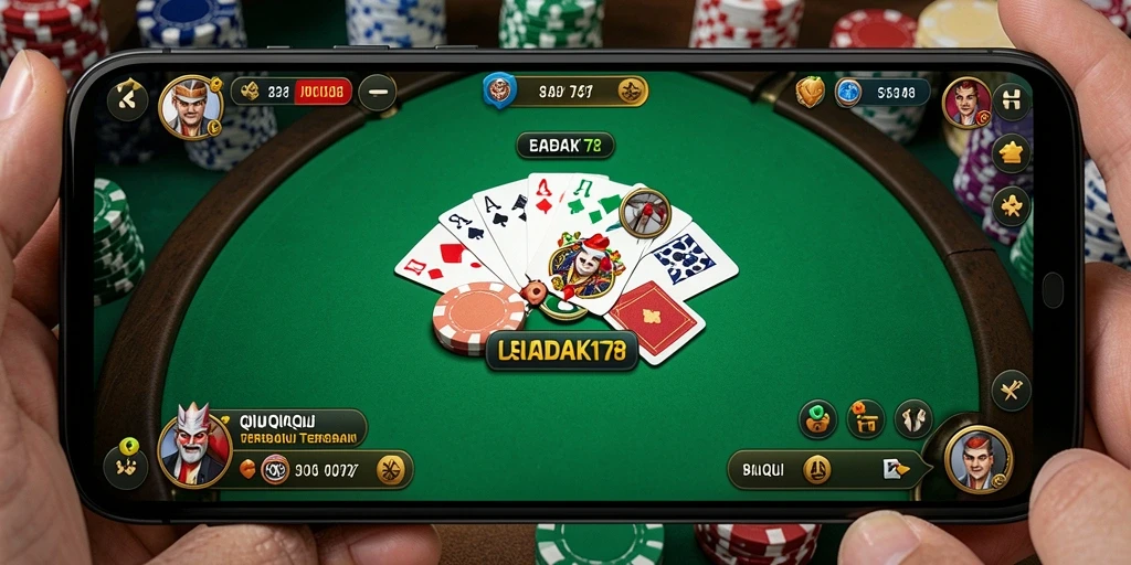 Tampilan gameplay seru BADAK178 dengan suasana QiuQiu yang menarik.