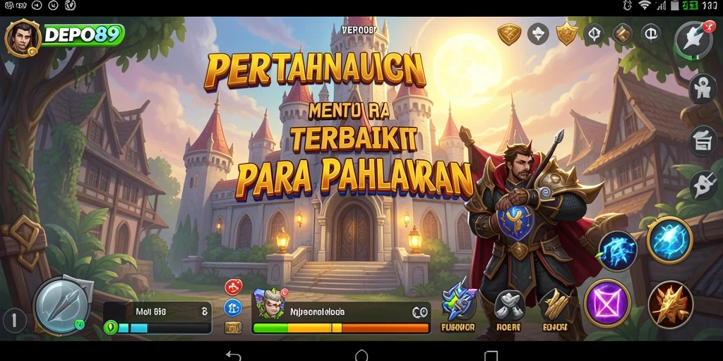 Gameplay mendebarkan dalam DEPO89 Tower Defense.
