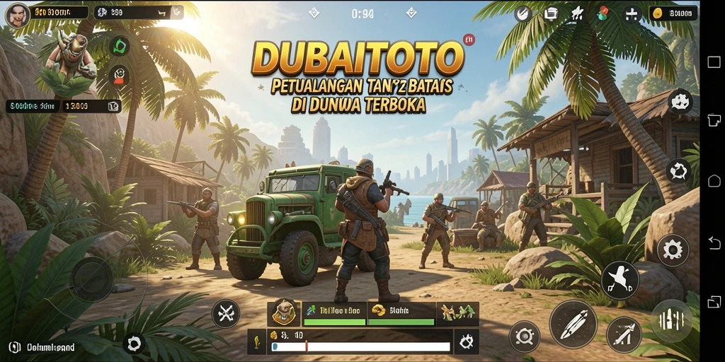 Tampilan gameplay mendebarkan di dunia terbuka DUBAITOTO.