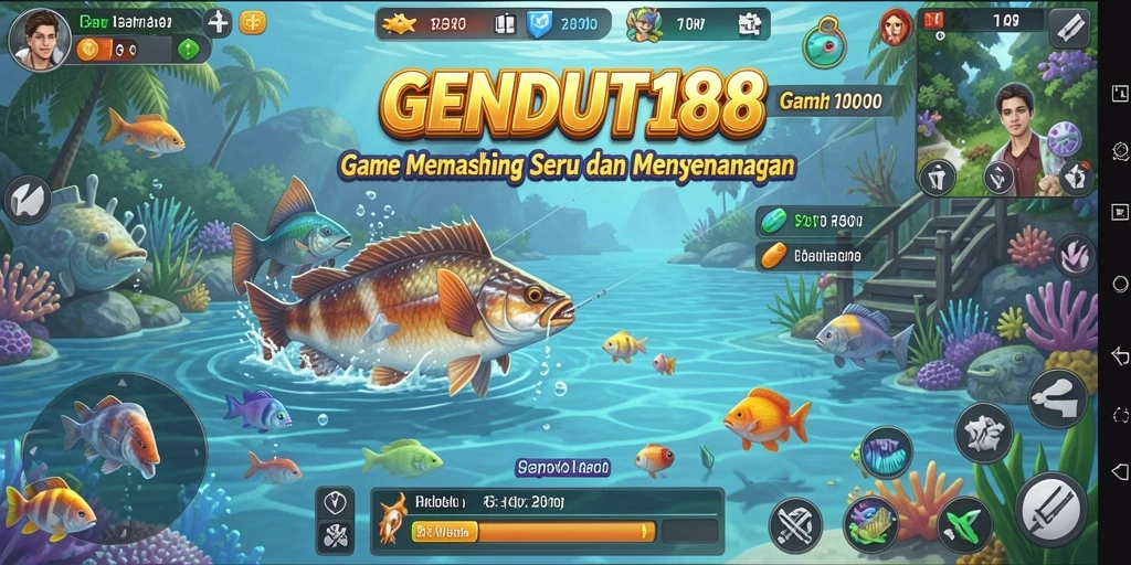 Tampilan gameplay GENDUT188 yang seru dan penuh warna.