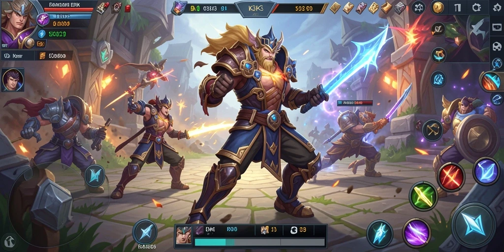 Tampilan seru pertarungan di arena K3K3 dengan tim yang strategis.