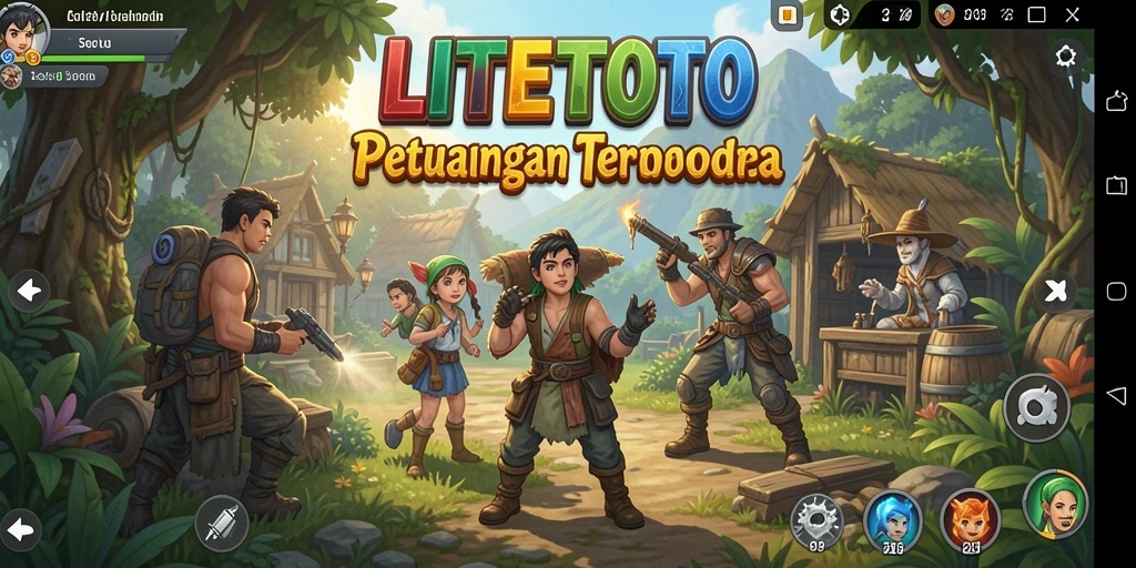 Tampilan gameplay seru di dunia terbuka LITETOTO.