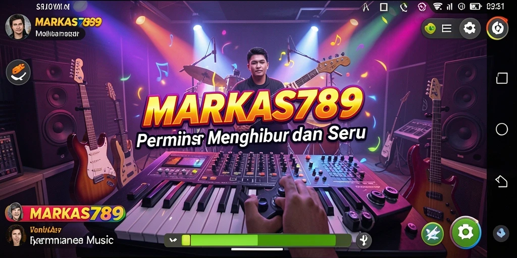 Tampilan menarik gameplay MARKAS789 dengan berbagai genre musik.