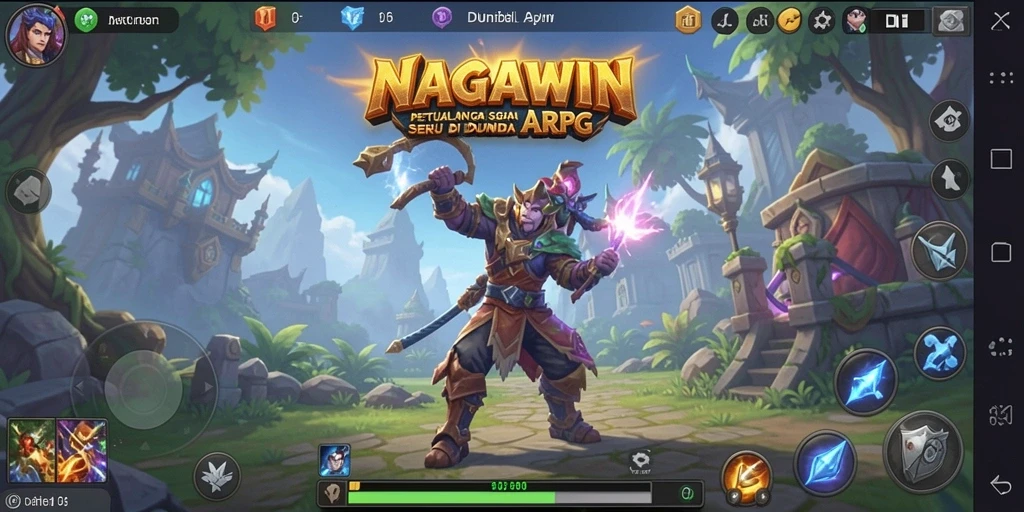 Gameplay NAGAWIN yang seru dan penuh aksi.