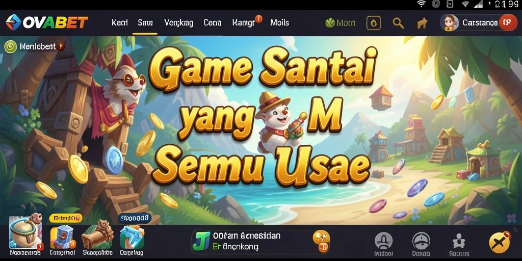 Tangkapan layar dalam OVABET menampilkan aksi seru dengan gameplay yang mudah dipahami.