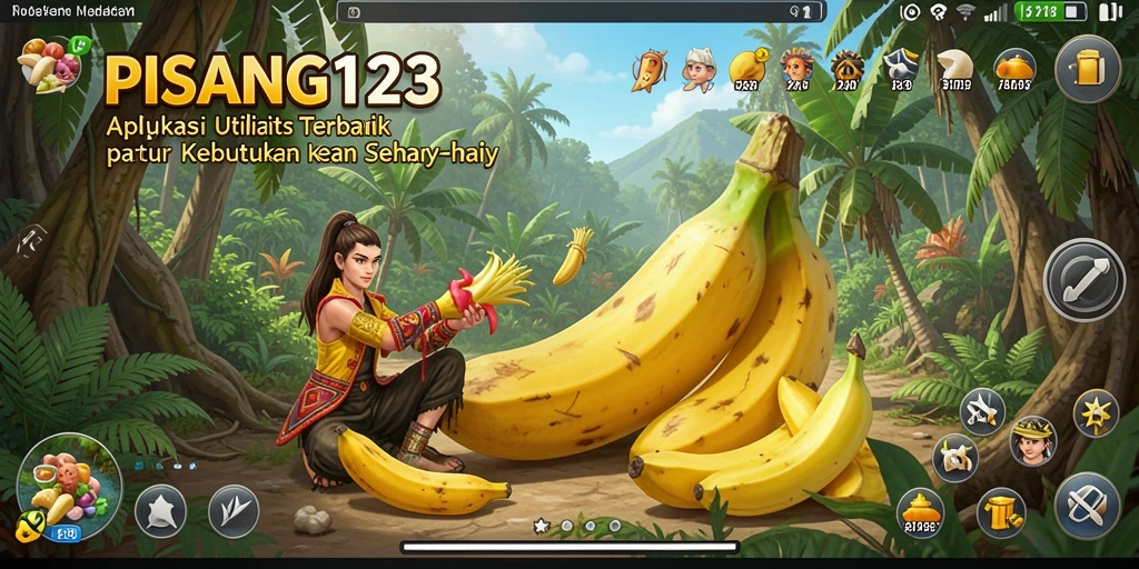 Tampilan antarmuka PISANG123 yang ramah pengguna dan fungsional.