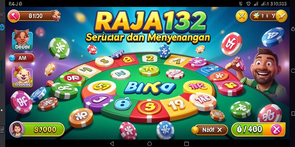Tampilan gameplay seru dari RAJA132 yang memperlihatkan banyak pemain bersaing dalam Bingo.